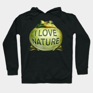 I Love Nature Frog Hoodie